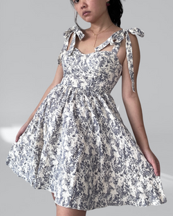 Enchanting Cottagecore Bustier Milkmaid Strap Dress-0 width=100 