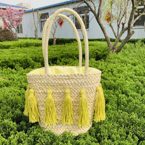 Sunlit Harvest Straw Bag