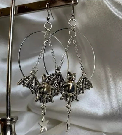 "Bonnie" Big Bat Earrings