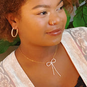 Adorable Shine Bow Necklace-0 width=100 