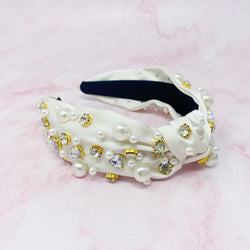 My Winslet Jeweled Satin Headband-6 width=100 