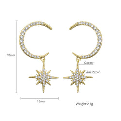 Starlit Copper Earrings width=100 