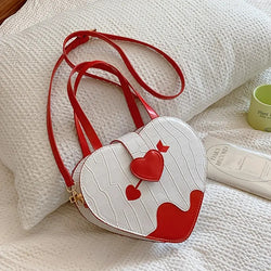 "Jezebel" Heart and Arrow Bag - White width=100 