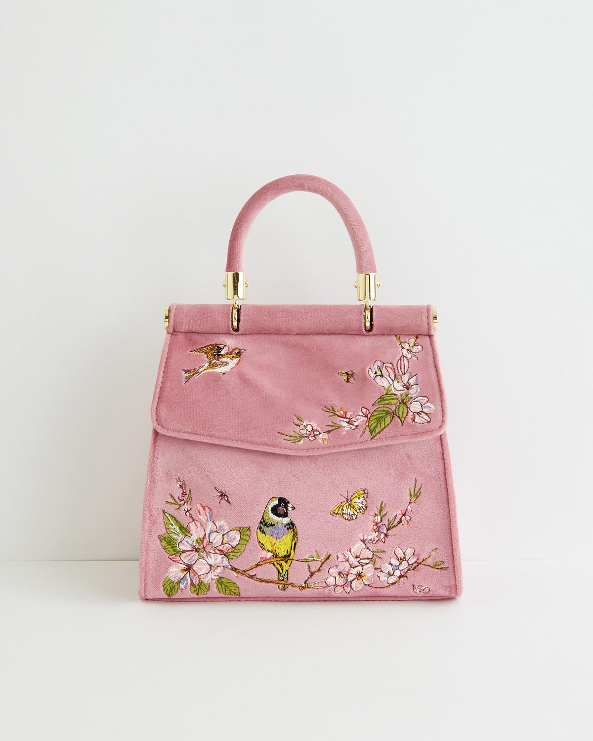 "Fable" Song Bird Embroidered Tote