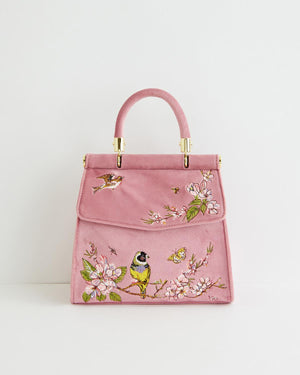 "Fable" Song Bird Embroidered Tote