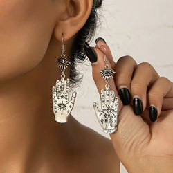 "Andrasta" Mysitcal Hand Earrings width=100 