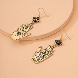 "Andrasta" Mysitcal Hand Earrings width=100 