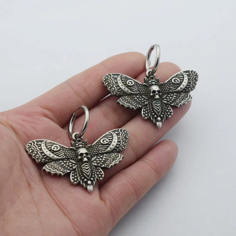 Whimsical Vintage Moth Earrings