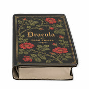 BCIP - Front Angle - "Dracula" Midnight Black Book Clutch width=100 