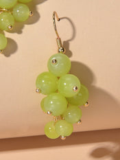 Drop Dangle Handmade Grape Cluster Earrings Colorful Cute Fruit Hook Eardrop-3 width=100 