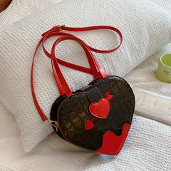 "Jezebel" Heart & Arrow Bag - Black