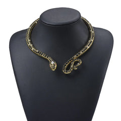 "Thessyra" Blue Snake Choker Necklace