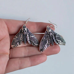 "Tamsyne" Moth Earrings