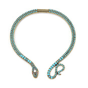 "Thessyra" Blue Snake Choker Necklace width=100 