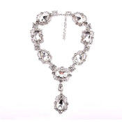 "Imperiya" Emerald-Tone Bib Necklace width=100 