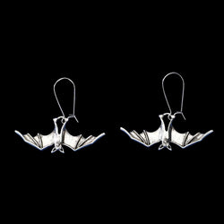 "Minyades" Bat Earrings width=100 