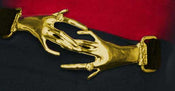 "Bella" Golden Hands Belt Buckle width=100 