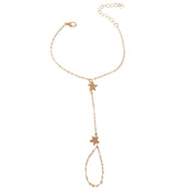 Fashion Jewellery Gold Chain Star Slave Bracelet with Finger Women Accessories-4 width=100 