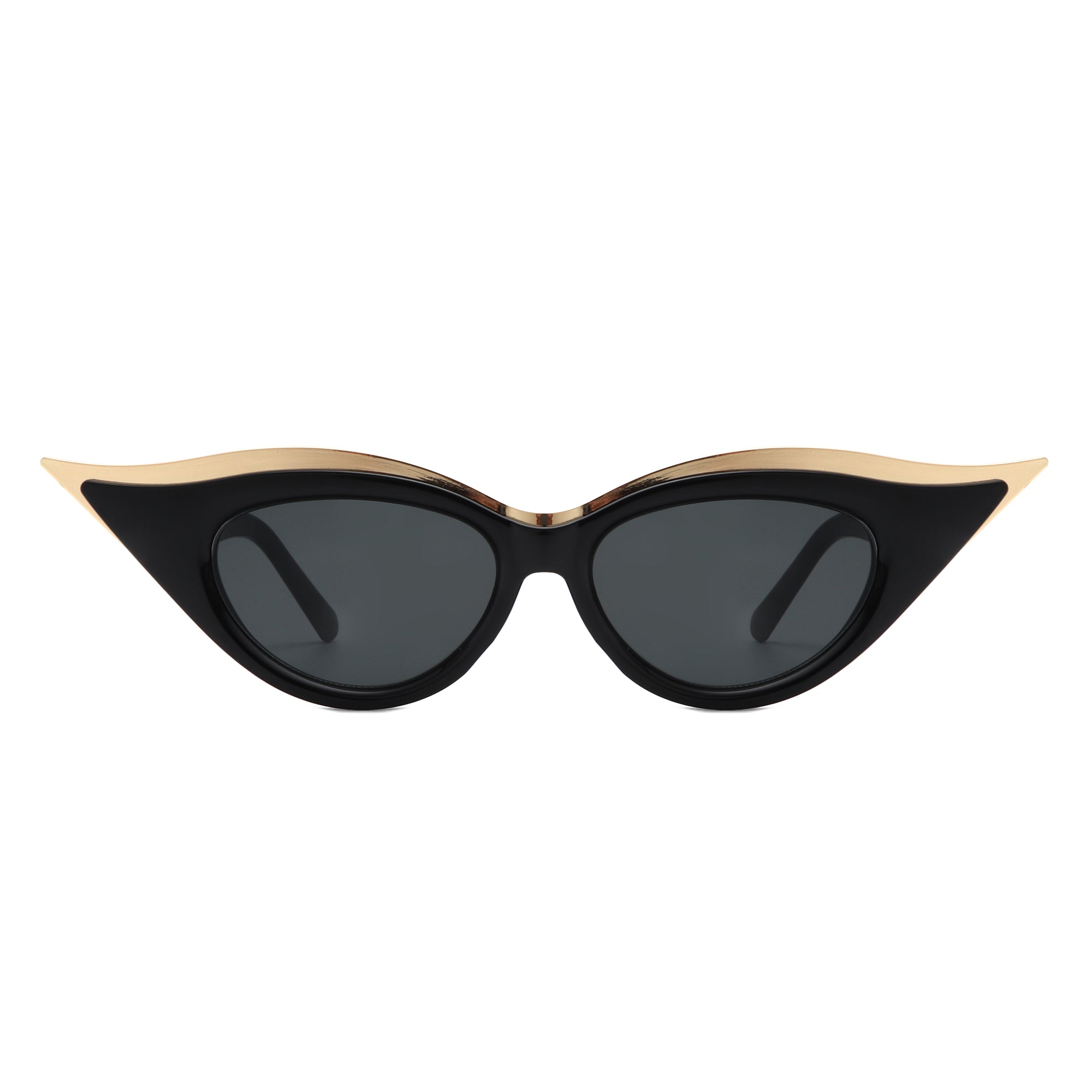 Vaelan - Round Extreme Cat Eye Women's Sunglasses-1