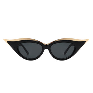 Vaelan - Round Extreme Cat Eye Women's Sunglasses-1