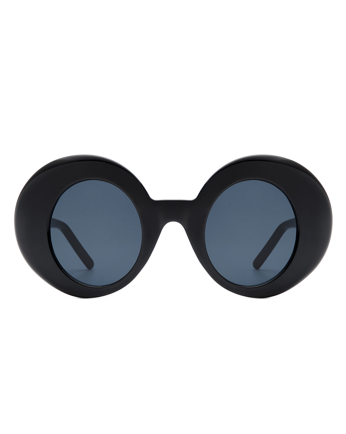 Yoke - Retro Chic Fashion Oversized Round Women's Sunglasses-1