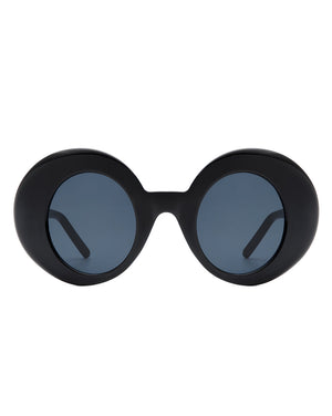 Yoke - Retro Chic Fashion Oversized Round Women's Sunglasses-1