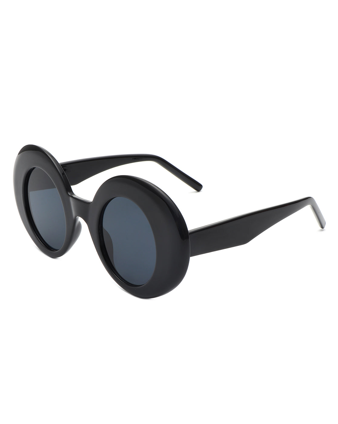 Yoke - Retro Chic Fashion Oversized Round Women's Sunglasses-2