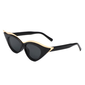 Vaelan - Round Extreme Cat Eye Women's Sunglasses-2