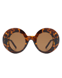 Yoke - Retro Chic Fashion Oversized Round Women's Sunglasses-3 width=100 