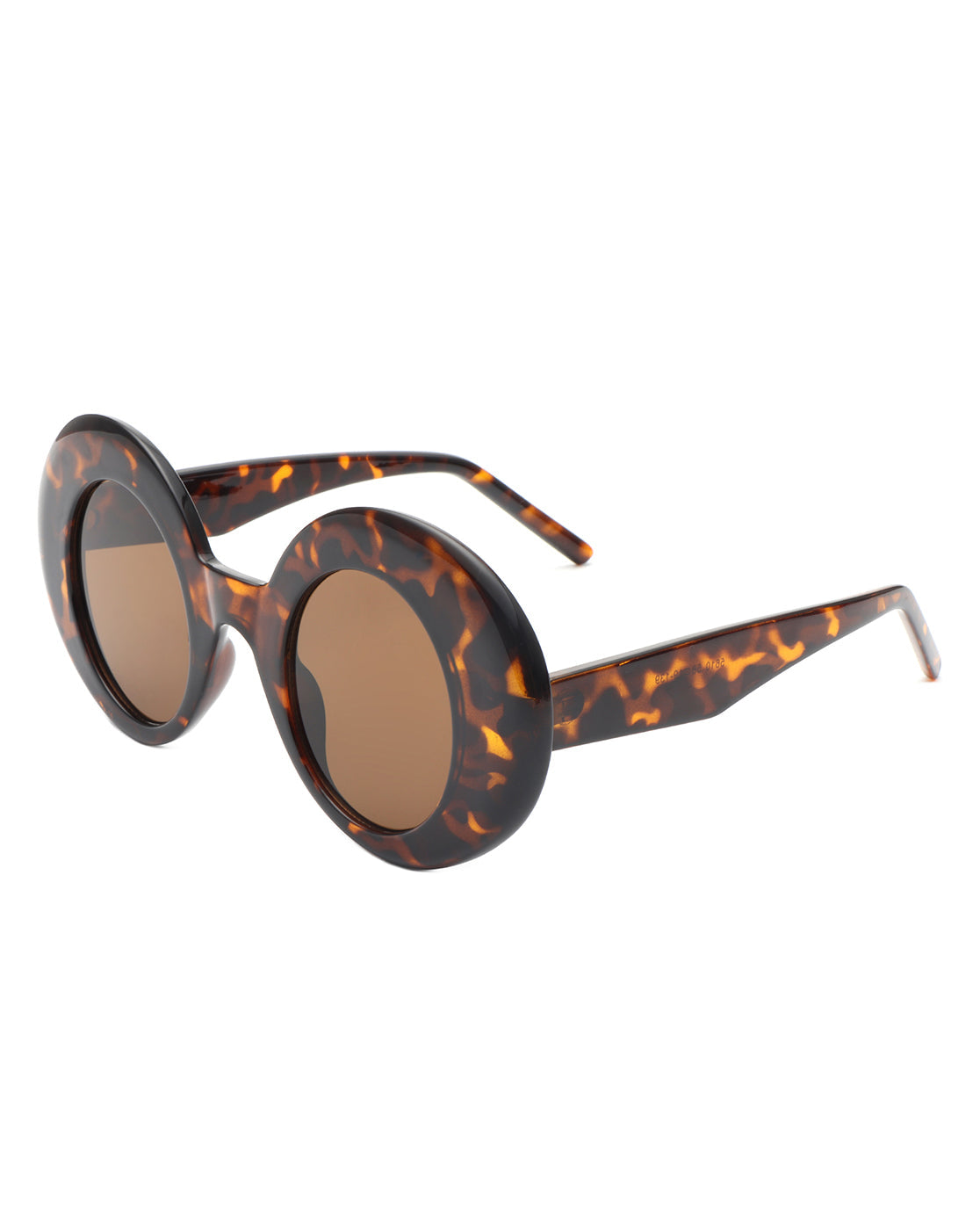 Yoke - Retro Chic Fashion Oversized Round Women's Sunglasses-4