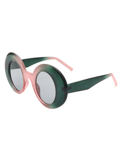 Yoke - Retro Chic Fashion Oversized Round Women's Sunglasses-5 width=100 