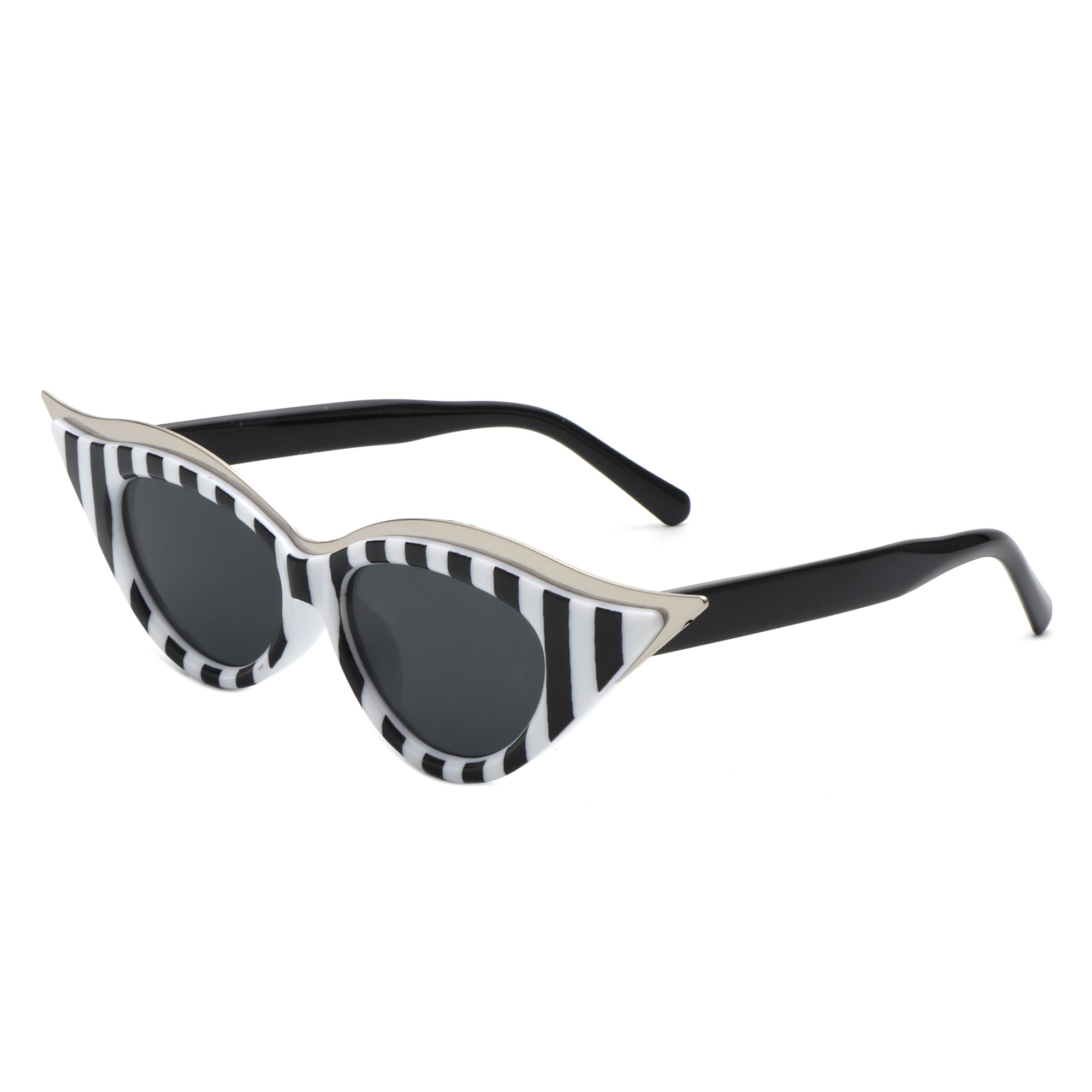 Vaelan - Round Extreme Cat Eye Women's Sunglasses-5