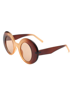 Yoke - Retro Chic Fashion Oversized Round Women's Sunglasses-6 width=100 