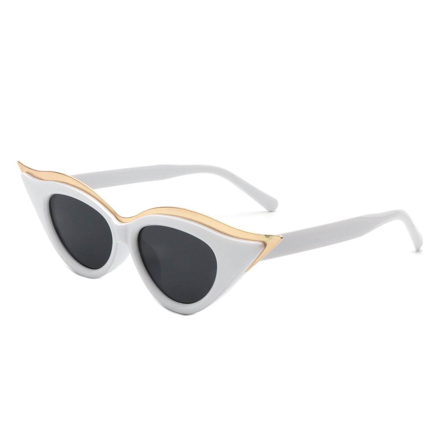 Vaelan - Round Extreme Cat Eye Women's Sunglasses-7