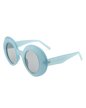 Yoke - Retro Chic Fashion Oversized Round Women's Sunglasses-7
