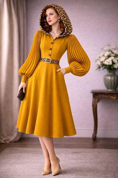 "Irene" Leopard Dress