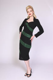 "Eve" Beaded Snake Dress width=100 