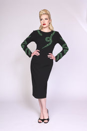 "Mavis" Beaded Snake Dress width=100 