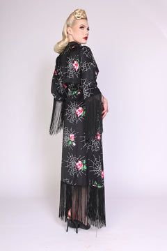"Hosato" Webs & Roses Kimono