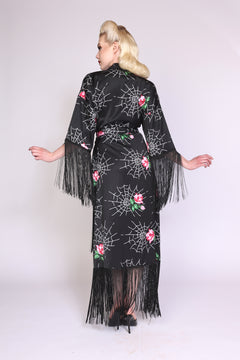 "Hosato" Webs & Roses Kimono