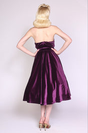 "Isolde" Purple Spiderweb Dress width=100 