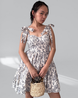Enchanting Cottagecore Bustier Milkmaid Strap Dress-1 width=100 
