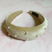 Silky Velvet Pearl Headband-1 width=100 