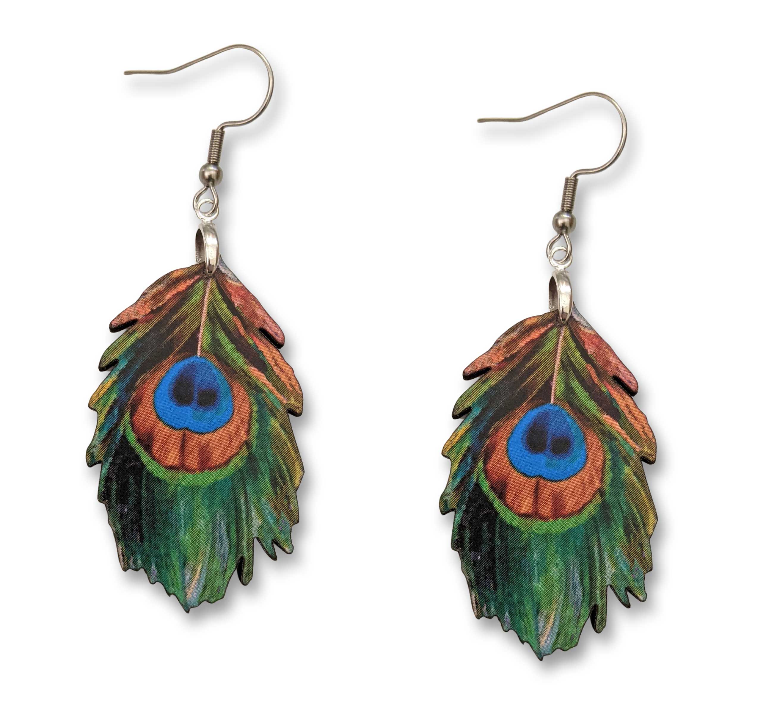 "Aveline" Peacock Earrings