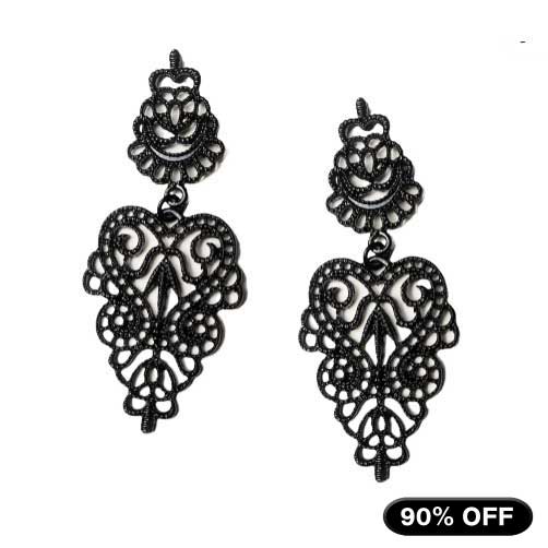 "Rebecca" Gothic Lace Earrings