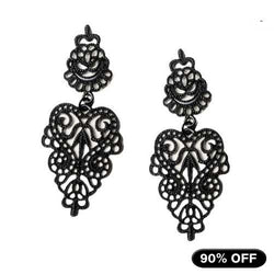 "Rebecca" Gothic Lace Earrings width=100 