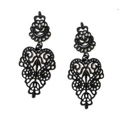 "Rebecca" Gothic Lace Earrings width=100 