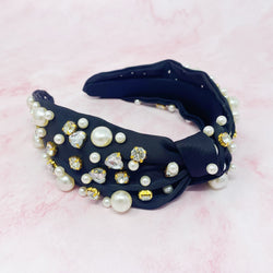 My Winslet Jeweled Satin Headband-5 width=100 