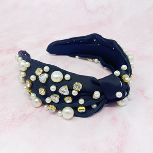 My Winslet Jeweled Satin Headband-5