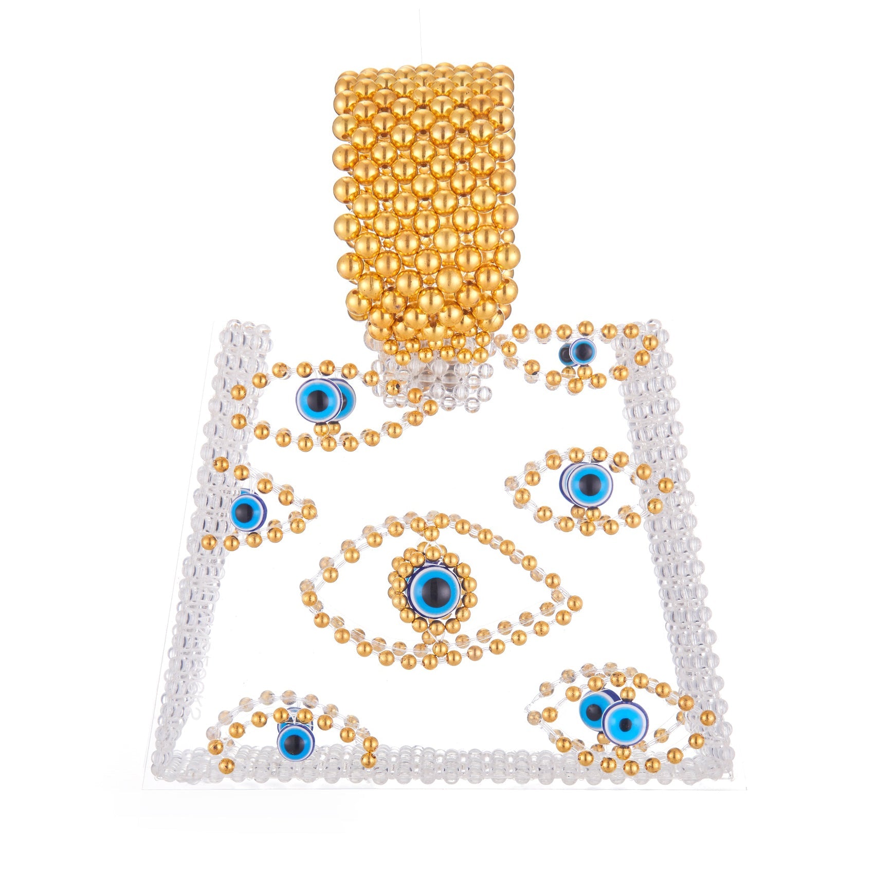 Evil Eye Beaded Bag Acrylic Clutch Bag-0